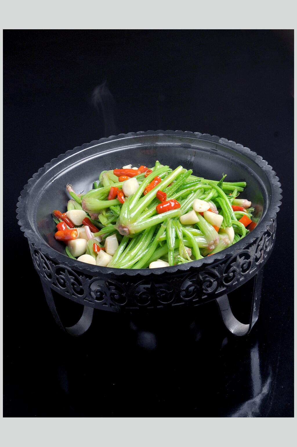 干锅菜根香美食高清图片