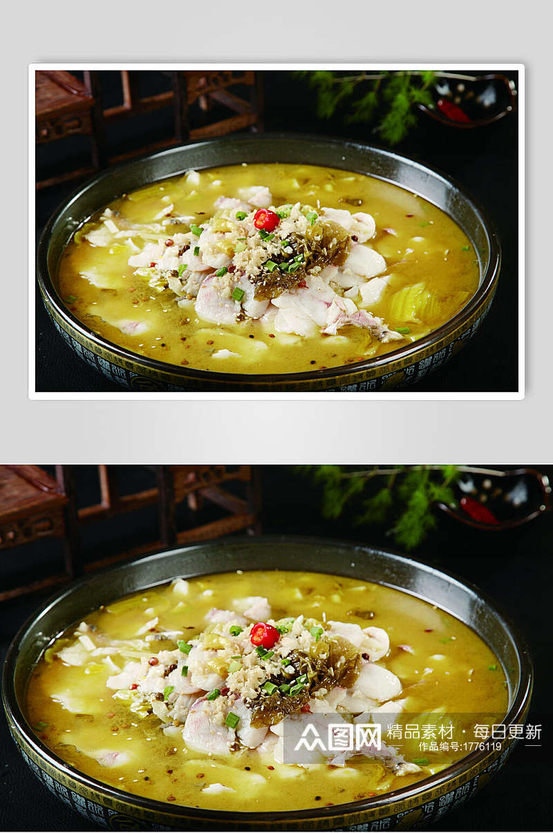 美味酸菜鱼食品摄影图片素材