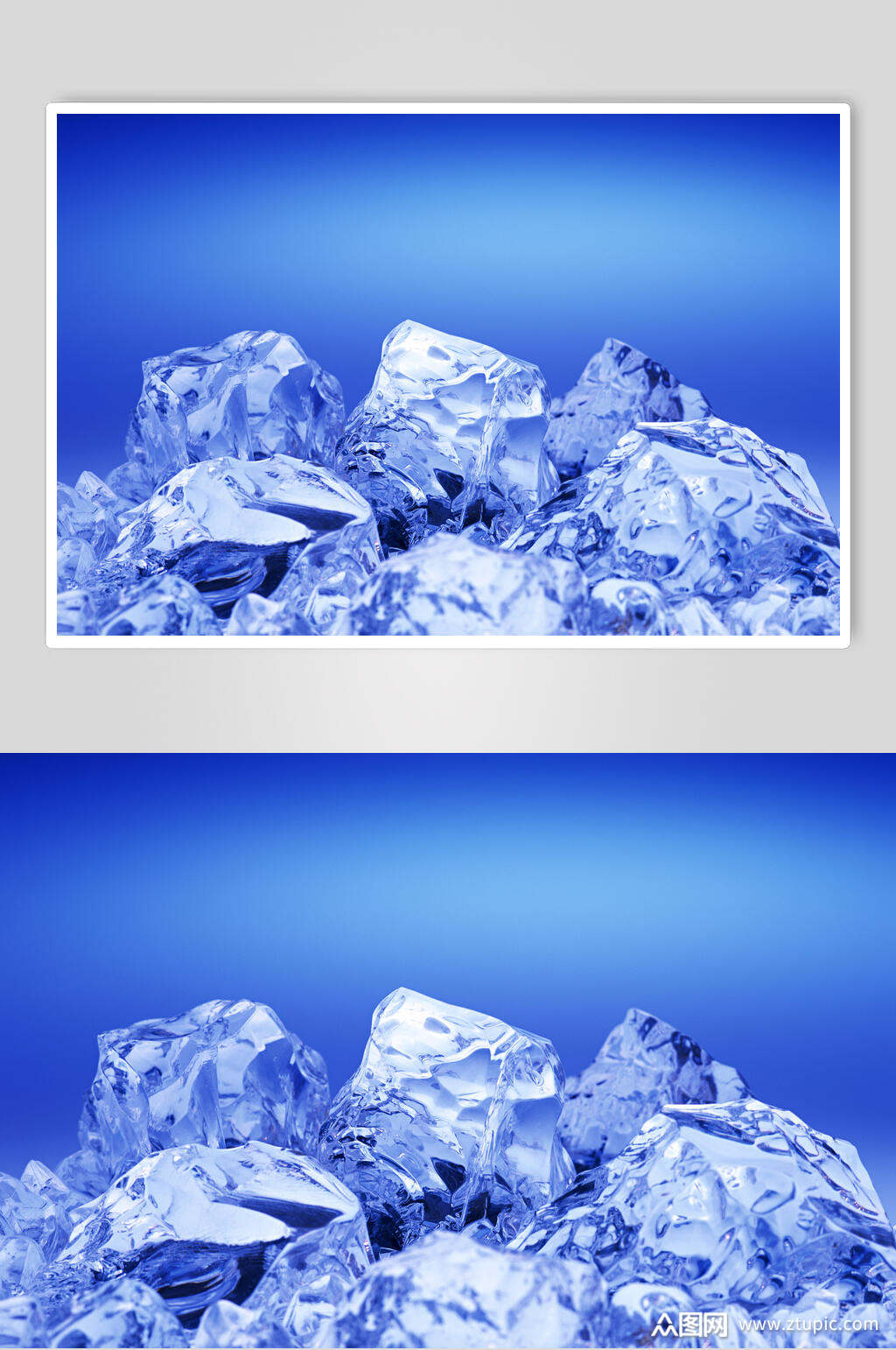 透明冰块图片