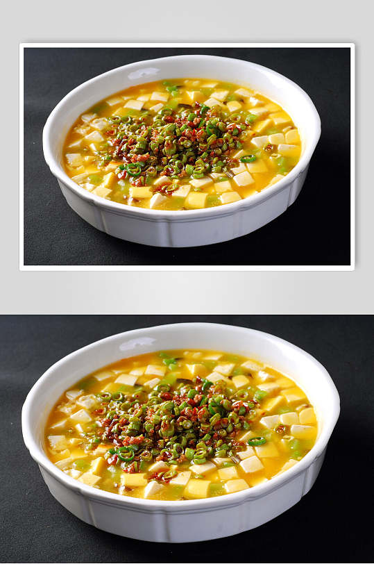 蔬菜豆花美食摄影图片