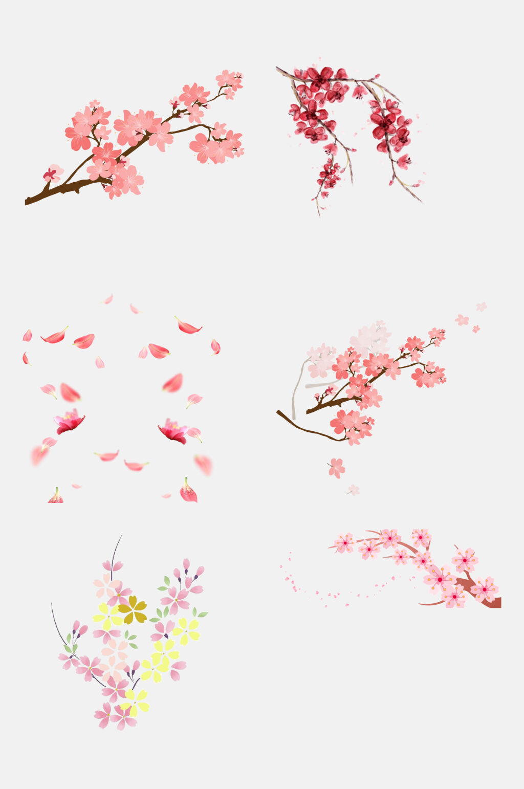 清新浪漫樱花素材素材