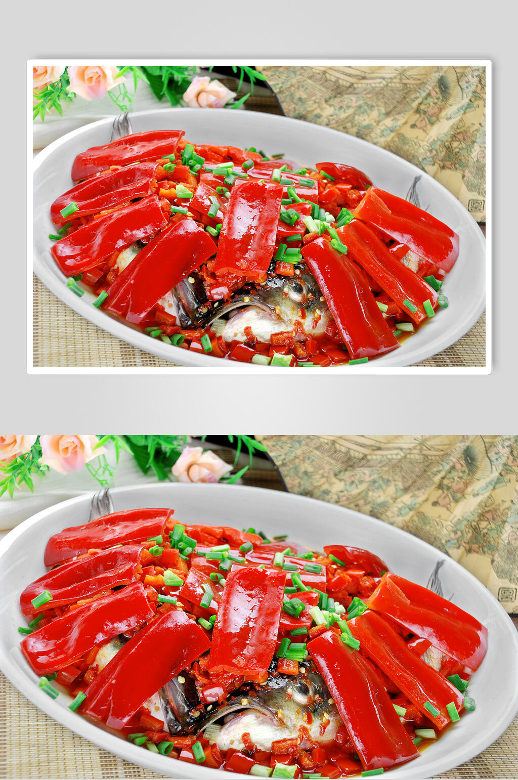 剁椒胖鱼头美食高清图片素材