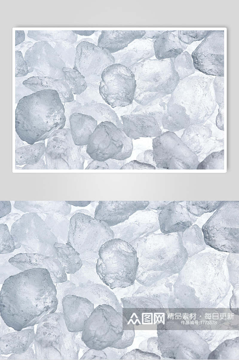 剔透晶莹冰块图片素材