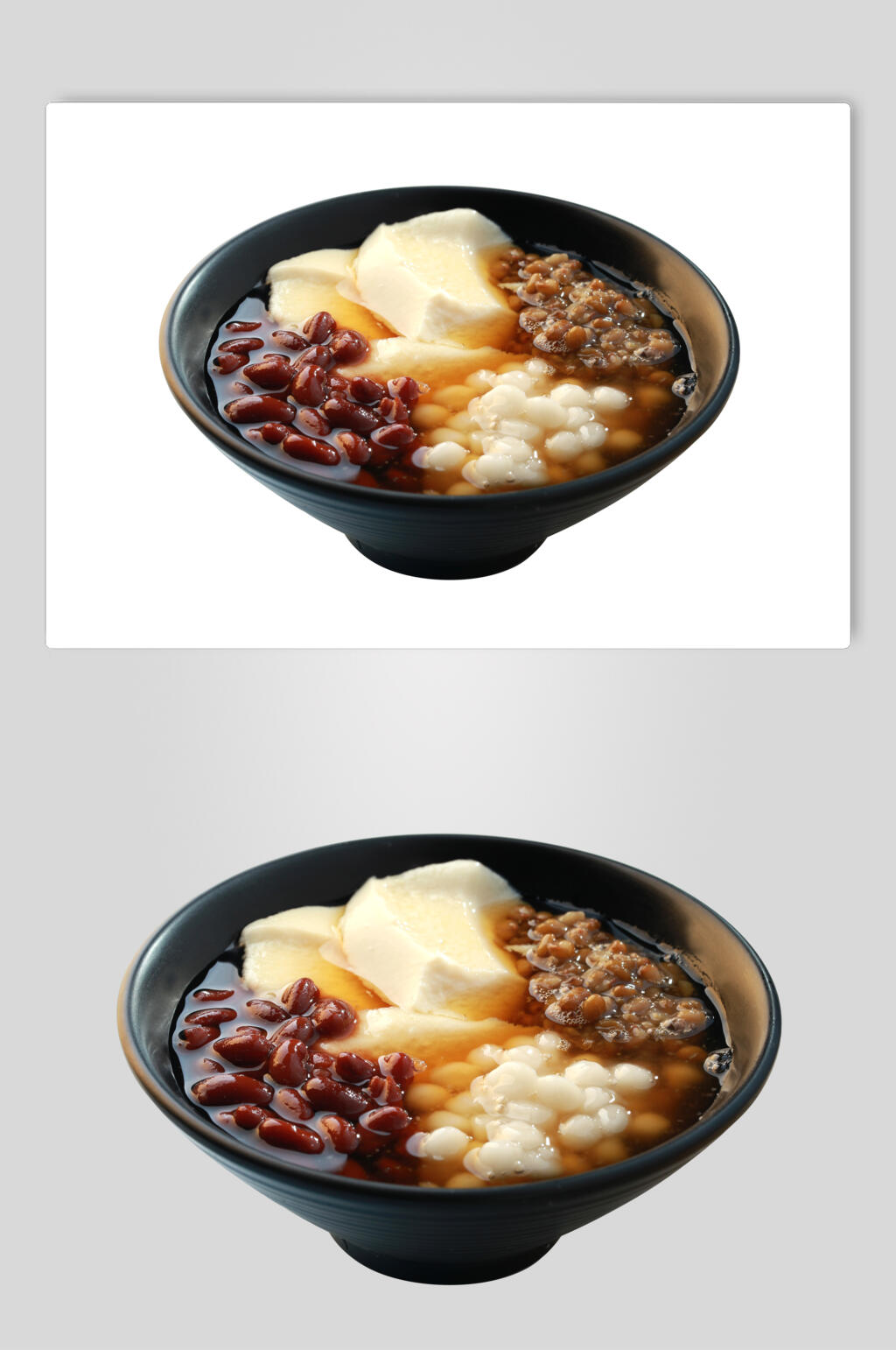 蜜豆绿豆汤圆豆花美食图片素材