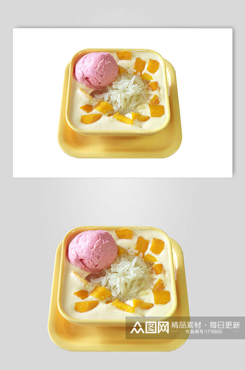 甜品冰淇淋水果捞食品图片素材