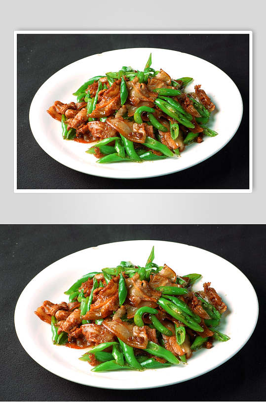 热菜风味小炒肉美食摄影图片