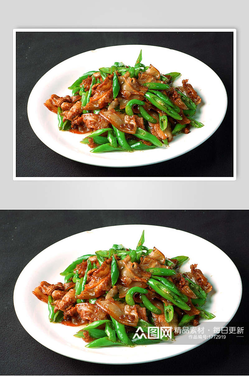 热菜风味小炒肉美食摄影图片素材