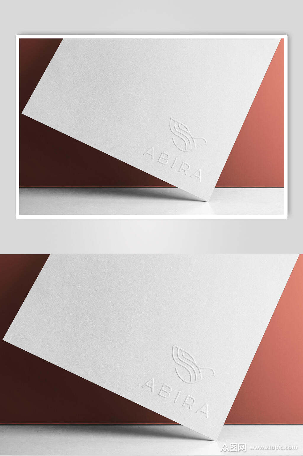 白色简约logo样机贴图效果图模板下载-编号1783739-众图网