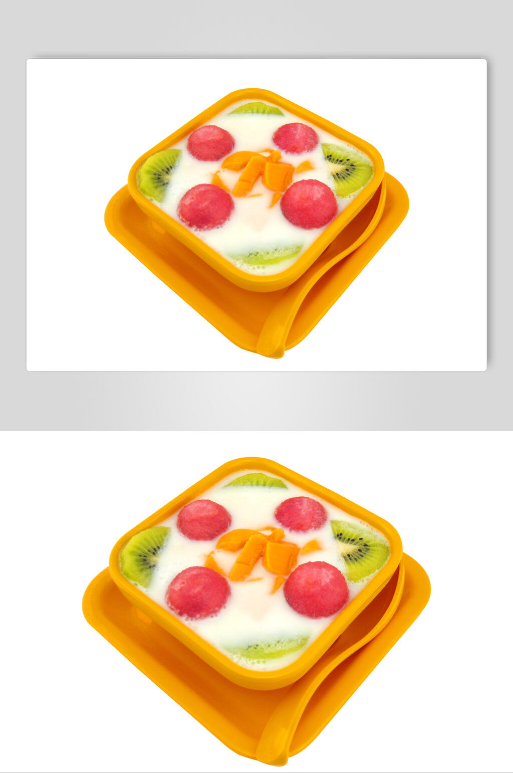 甜品椰奶水果捞食品图片素材
