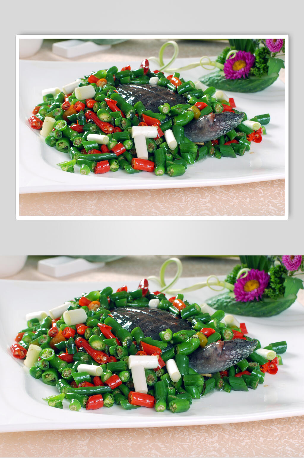 米椒甲鱼仔美食摄影图片素材