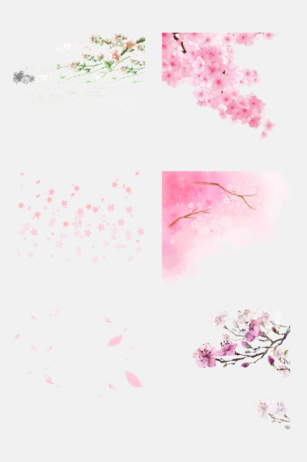 春意唯美浪漫樱花素材素材