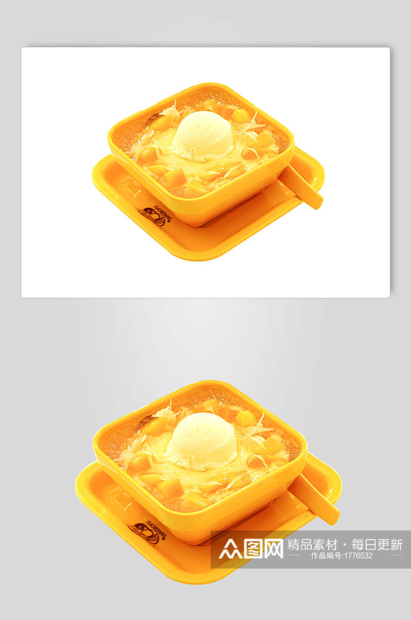 甜品冰淇淋芒果捞食品图片素材