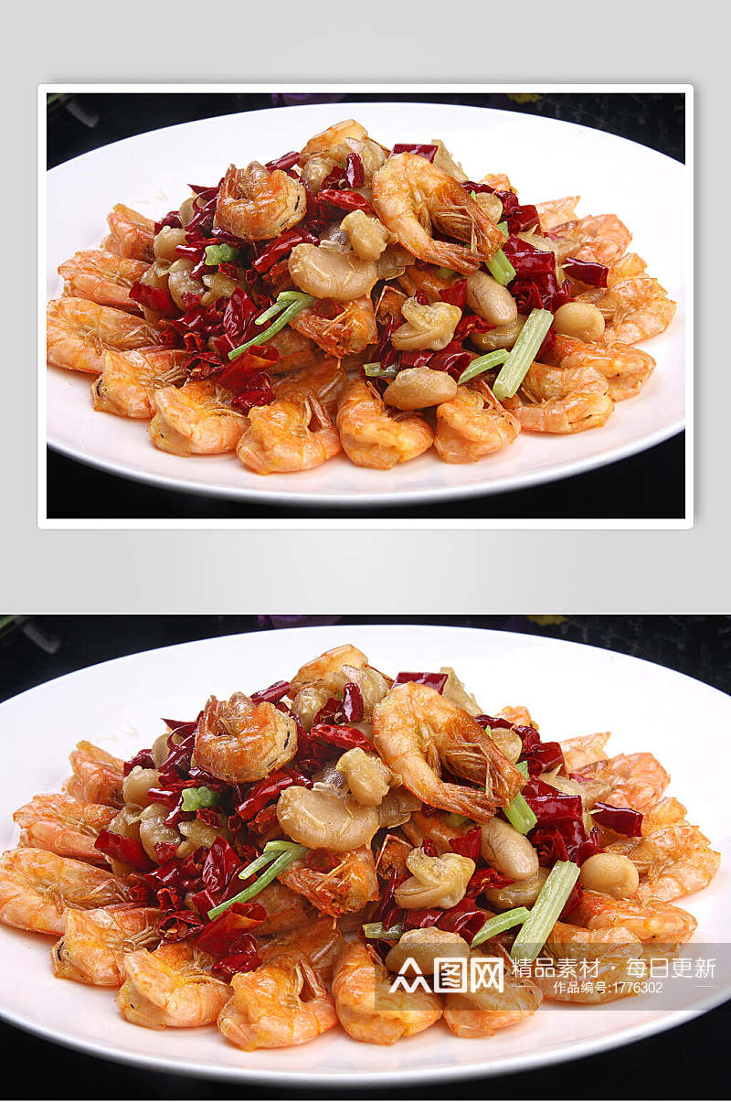 美味海鲜香辣虾菜品美食图片素材