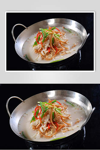 热菜干锅鱿鱼笋丝美食高清图片