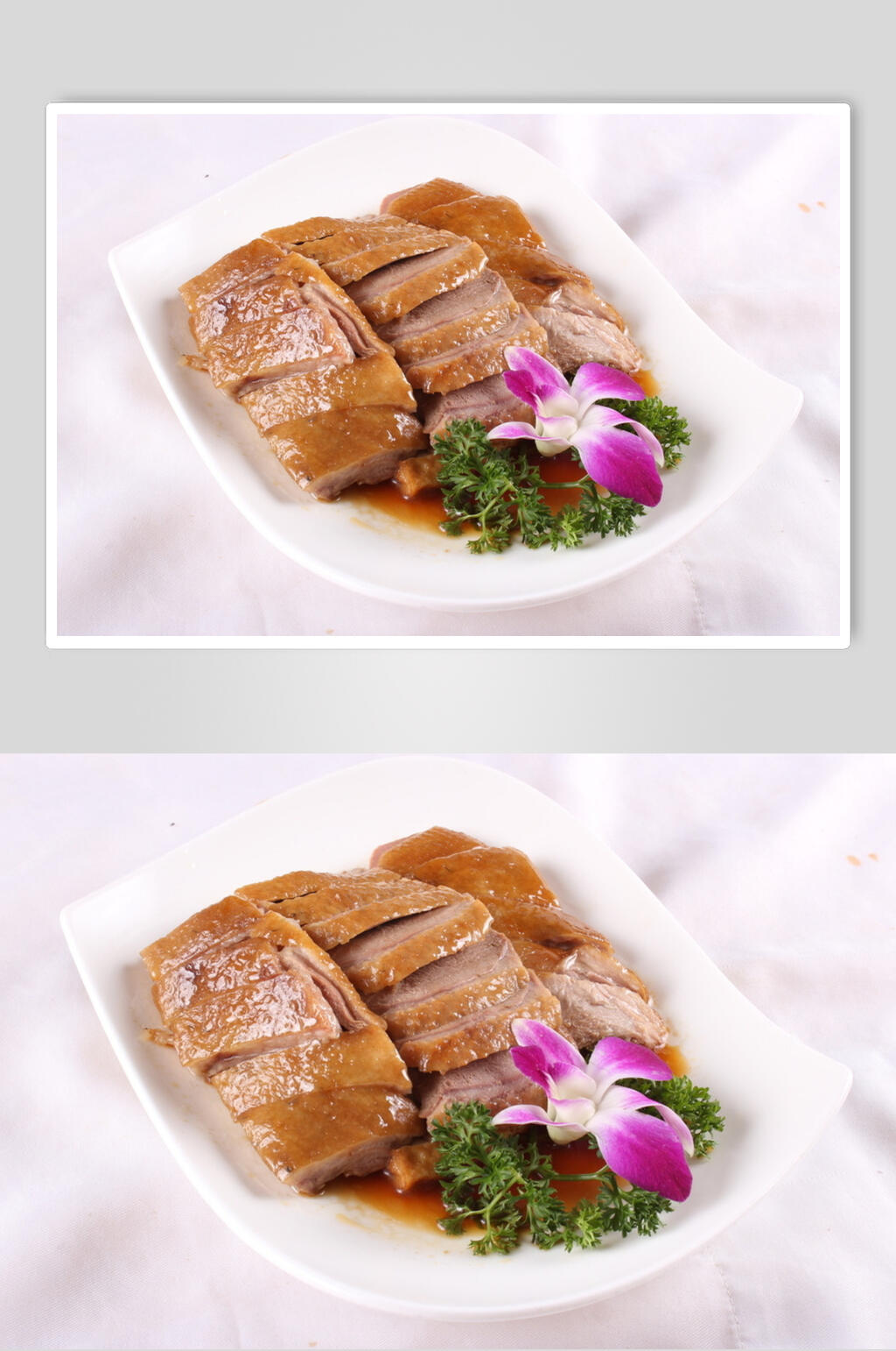 新鲜美味烤鸭卤味美食摄影图片素材