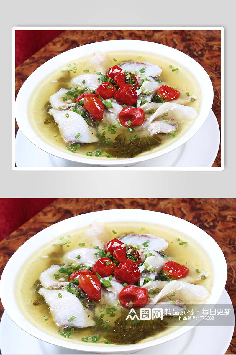 新鲜美味酸菜鱼餐饮菜品图片素材