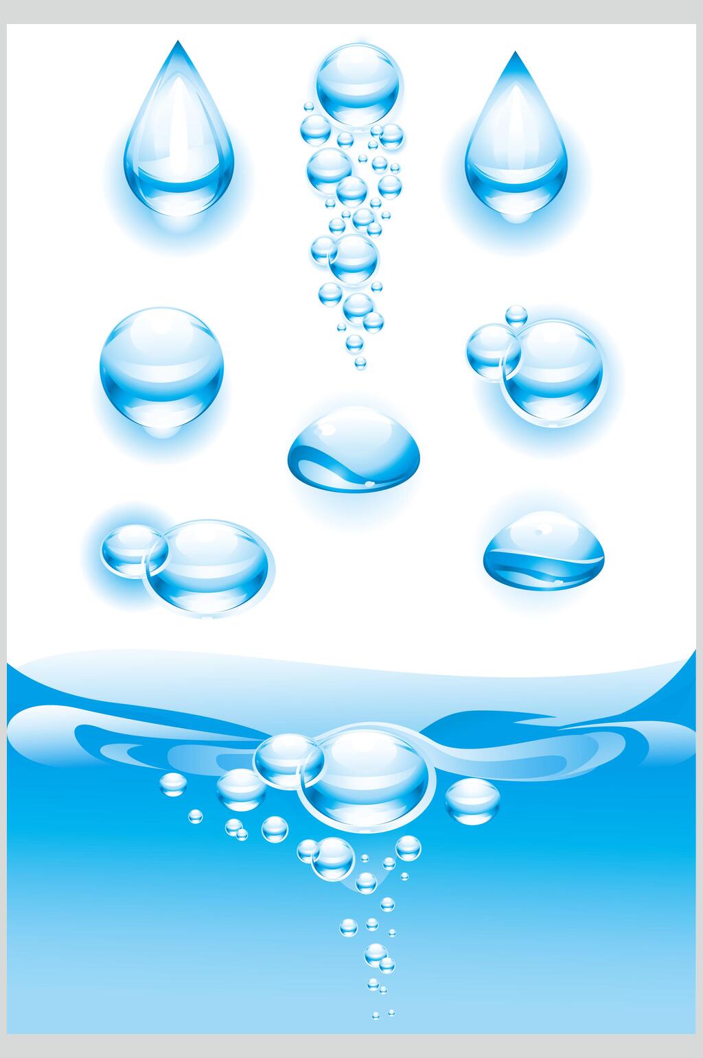 水滴水花元素素材图片素材