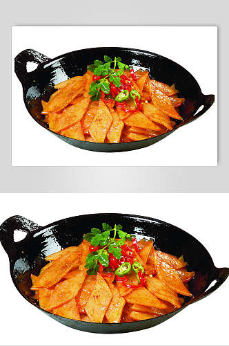红烧干锅土豆片食品高清图片