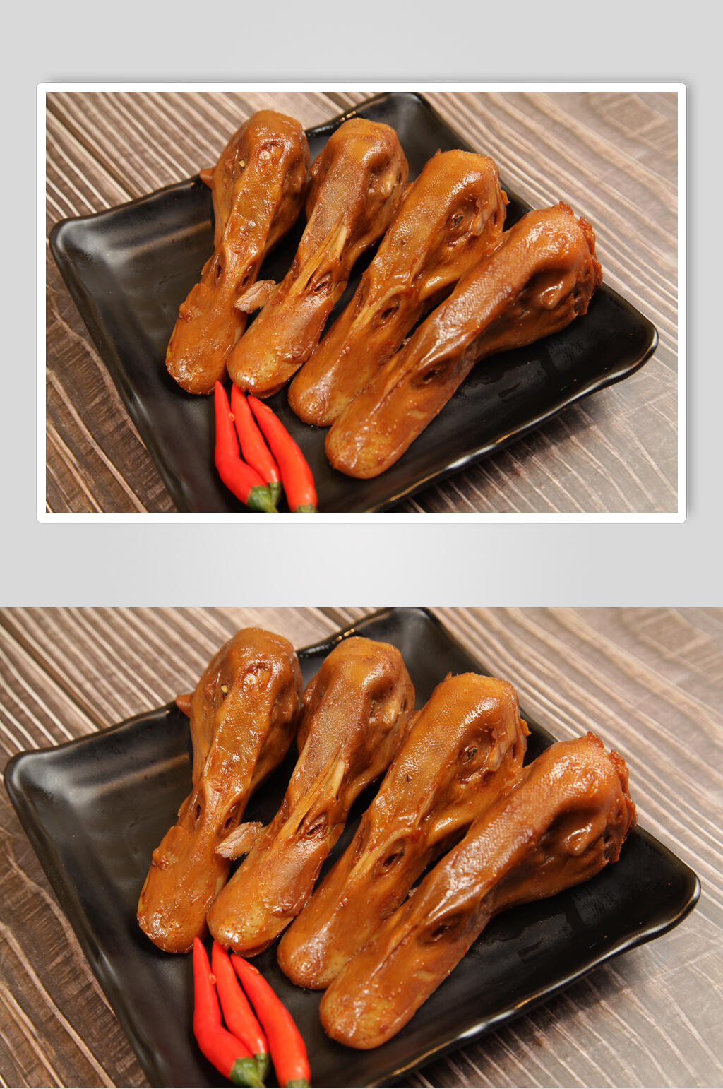绝味鸭头卤味美食摄影图片素材
