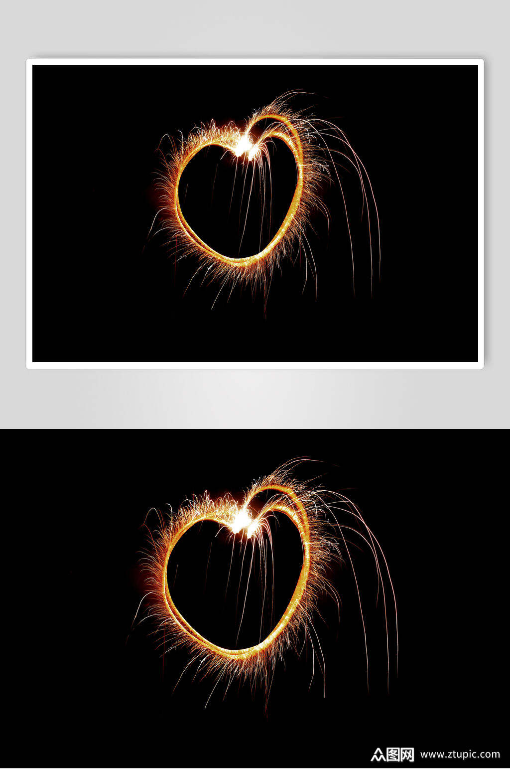 爱心烟花烟火设计元素素材