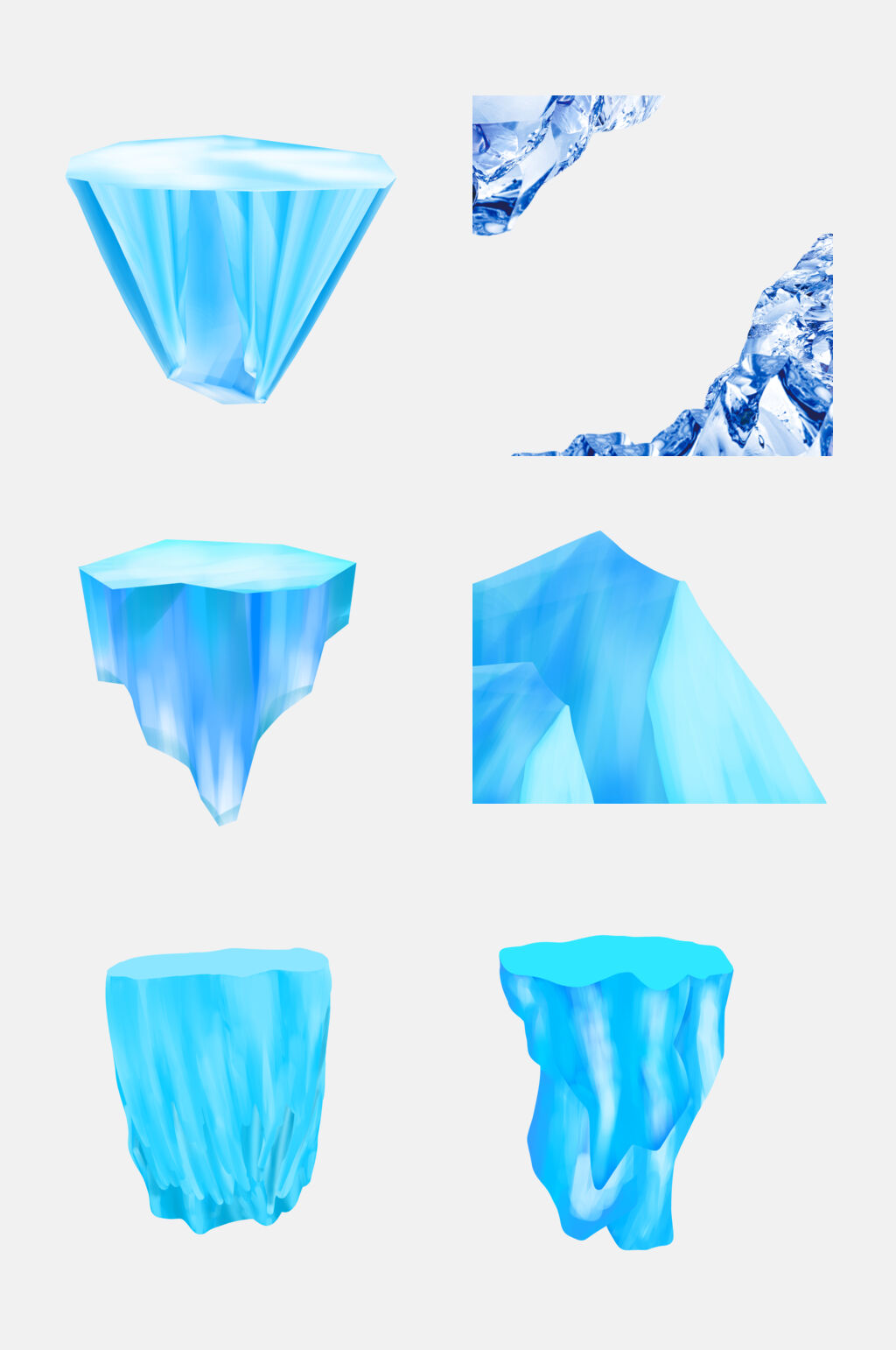 冰山怎么画雪地图片