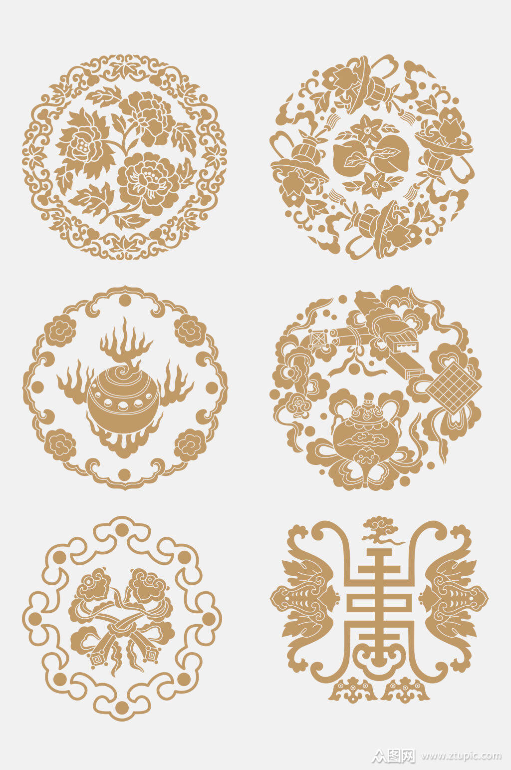 中国风吉祥名族元素素材