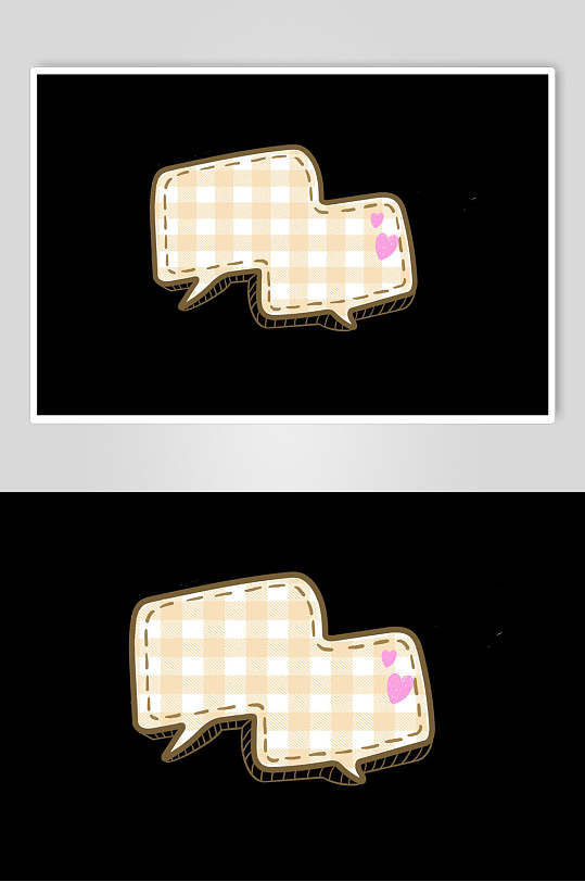 纯色对话框元素素材