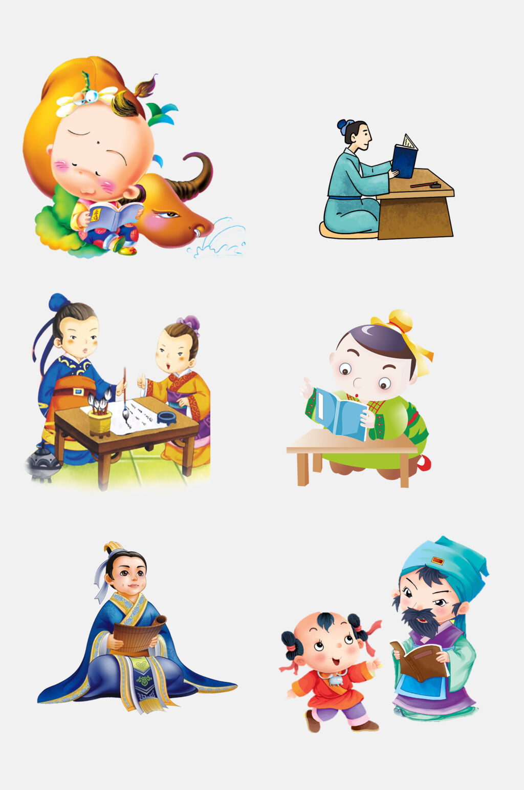 历史卡通人物读书,卡通人物古代,卡通人物(第4页)_大山谷图库