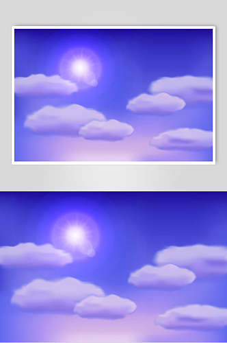 紫色云朵天空背景设计素材