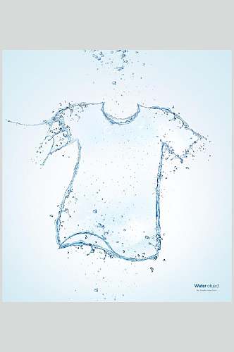 衣服水滴状创意设计元素素材