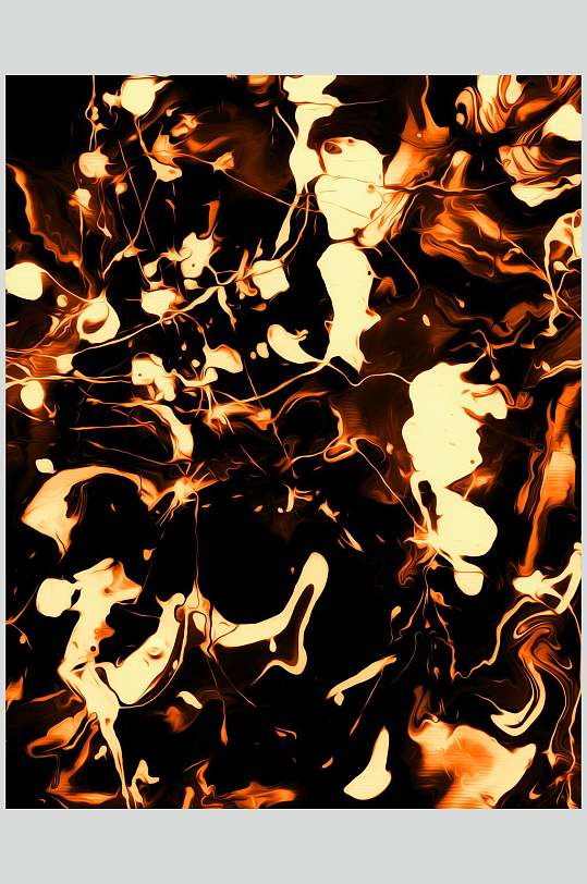 黑金暖色调绘画图片