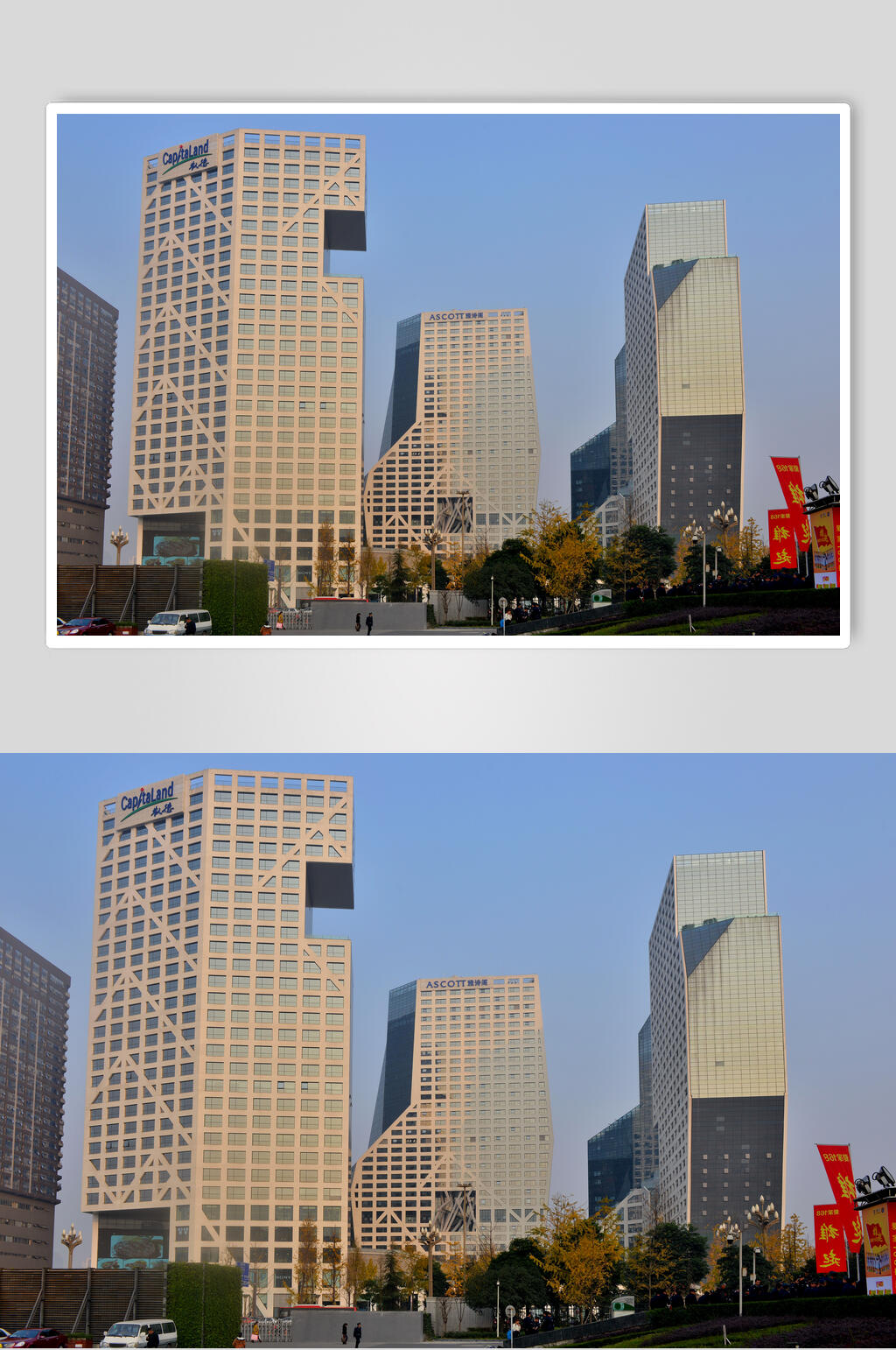 成都天府新区建筑群摄影图片素材
