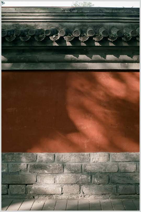 北京古建筑的墙图片