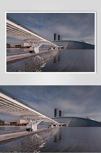 天津城市风光大桥高清图片