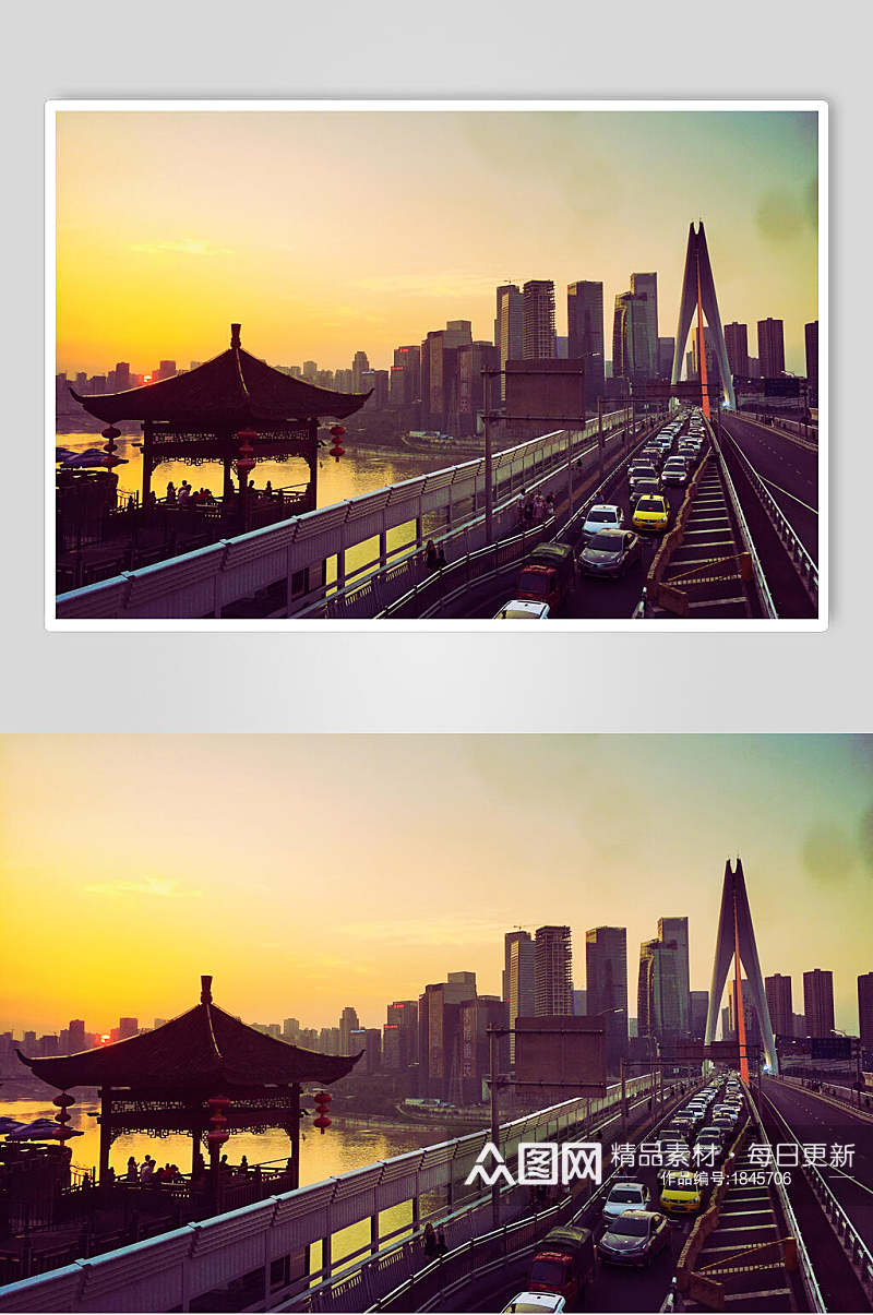重庆城市风光摄影元素图片素材
