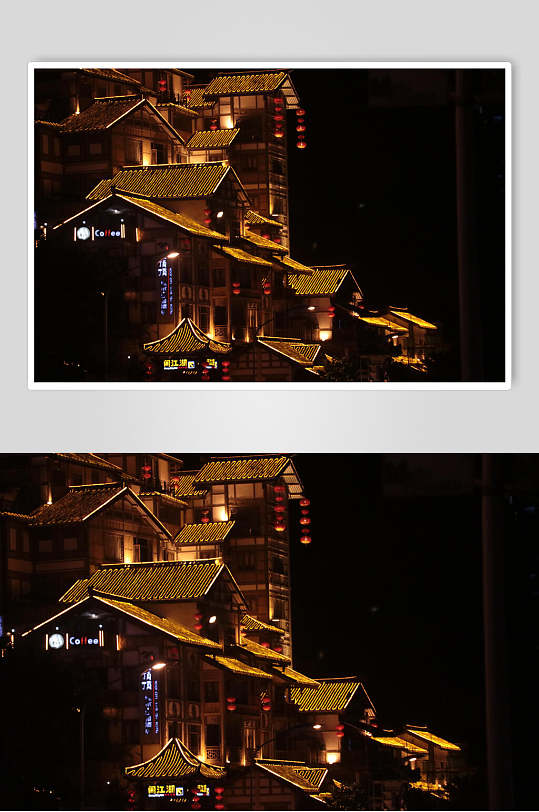 重庆城市洪崖洞房屋图片