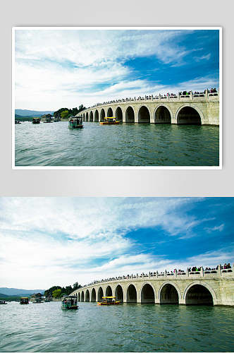 北京风光建筑山水大桥摄影图片