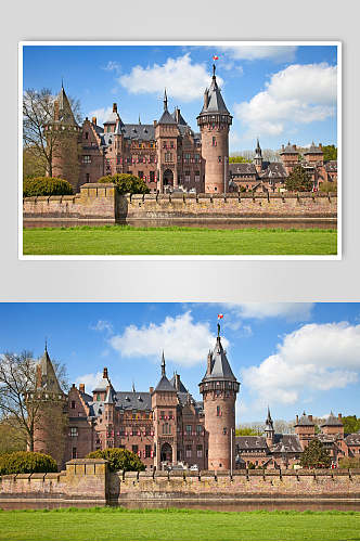 美丽欧洲城堡古堡摄影元素图片