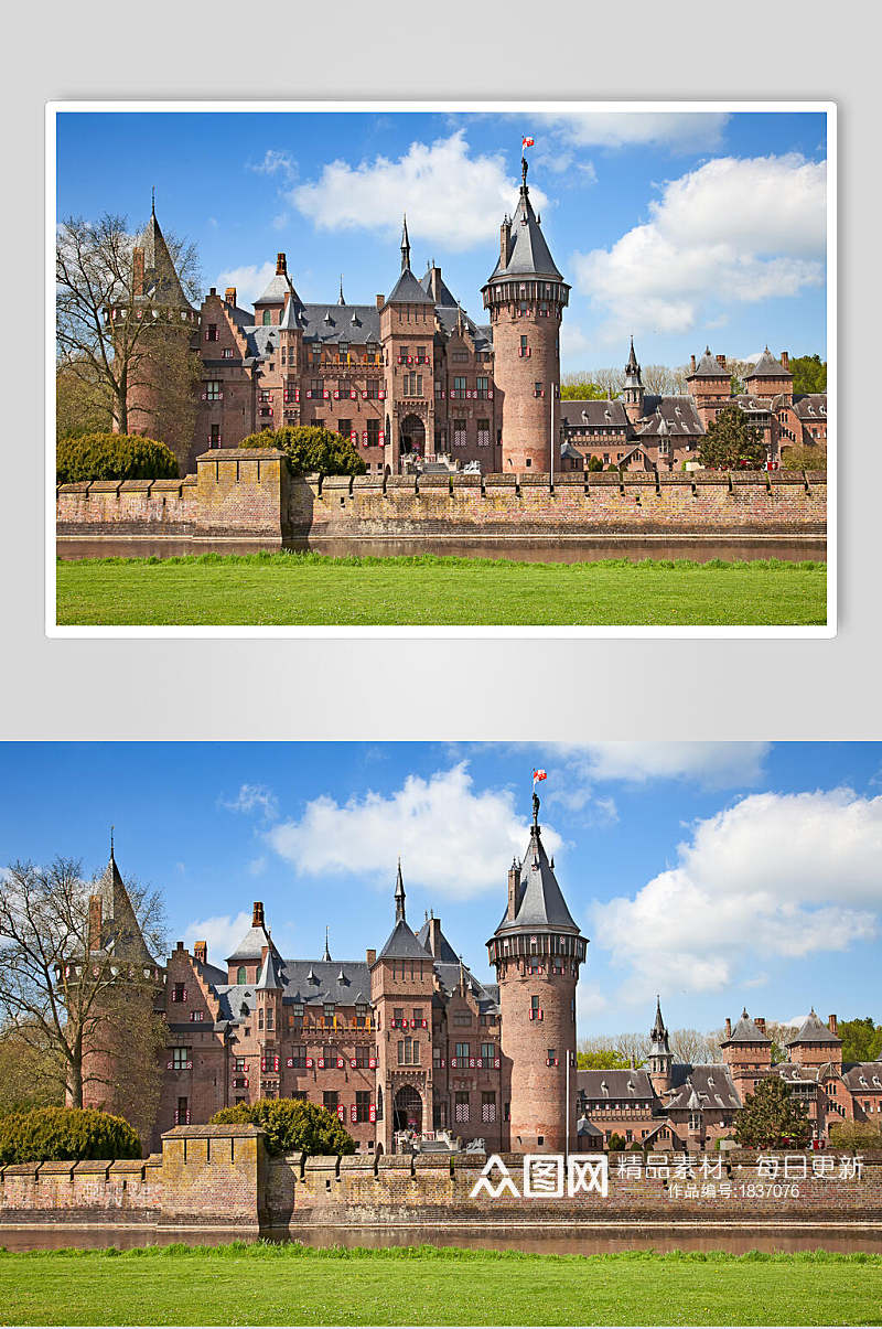 美丽欧洲城堡古堡摄影元素图片素材