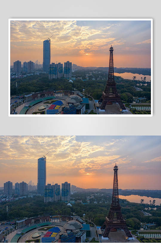 深圳世界之窗巴黎铁塔高清图片