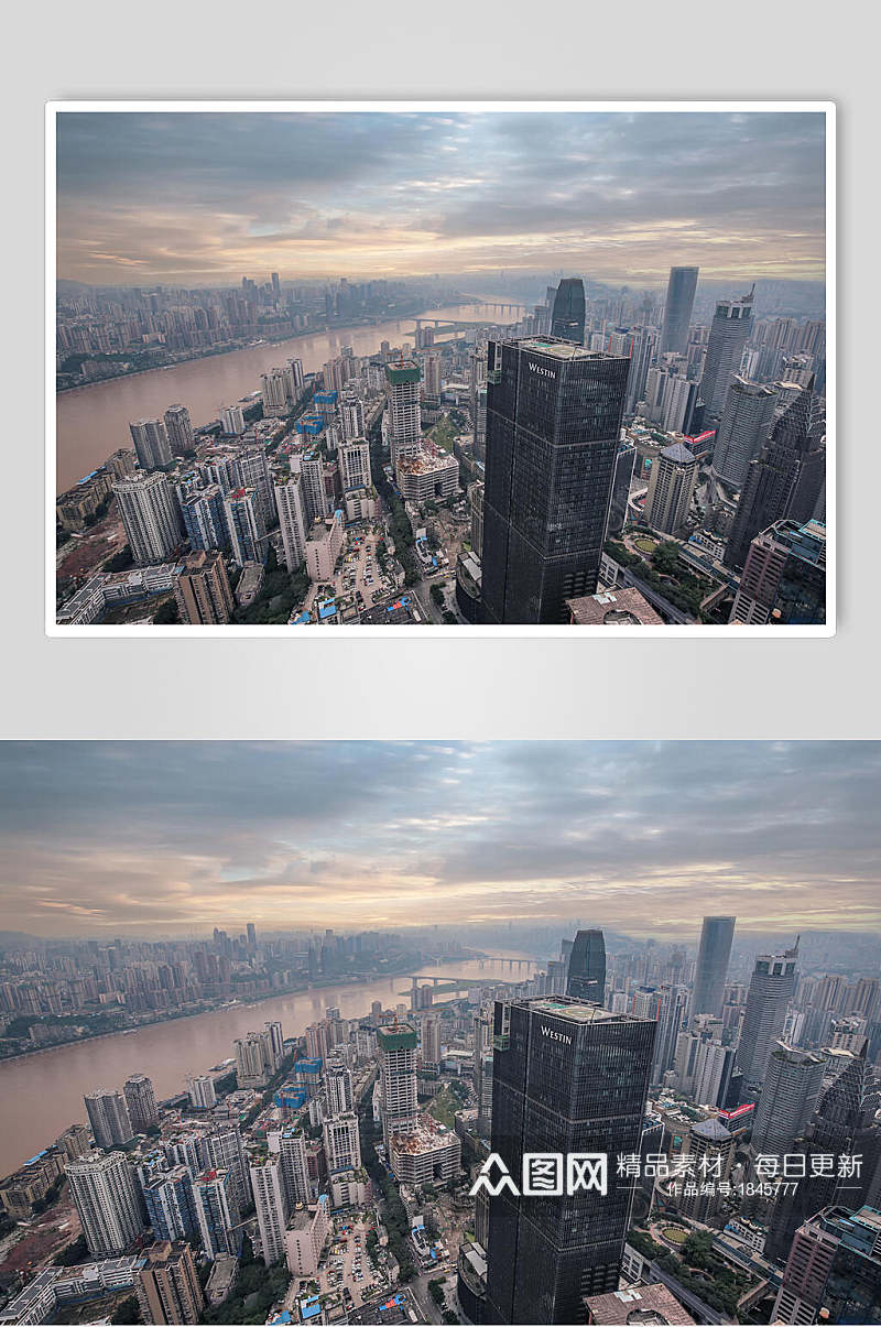 重庆城市夜景元素图片素材