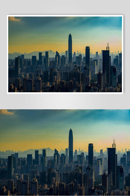 深圳城市建筑群高楼林立高清图片