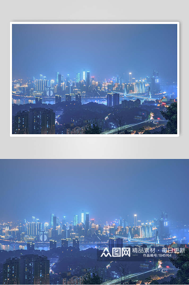 重庆城市夜景图片素材