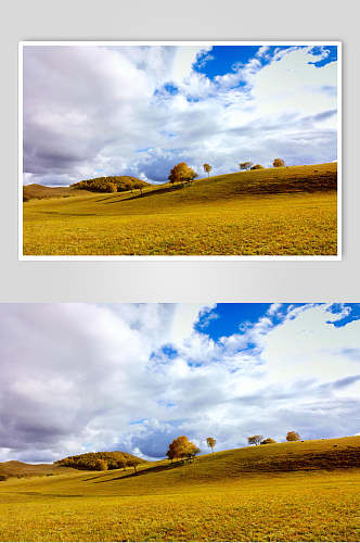 乌兰布统风景秋季草原高清图片