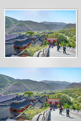 五台山塔院寺外墙高清图片