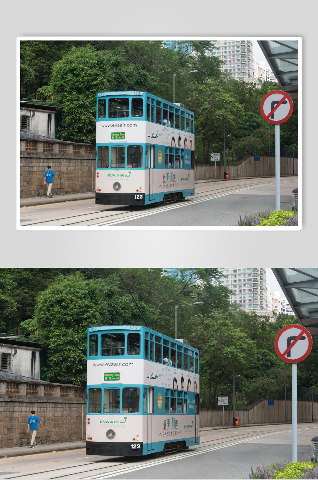 香港风景电车高清图片素材