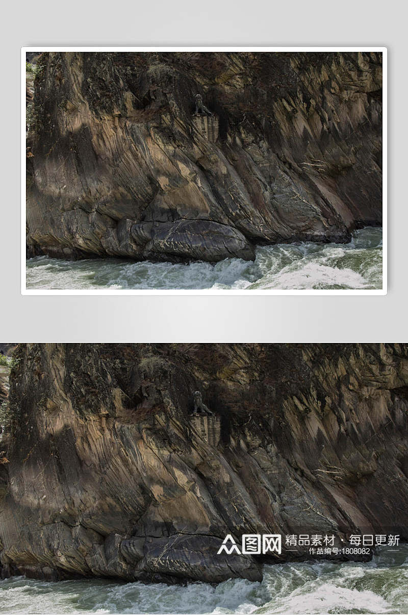 虎跳峡岩石高清图片素材