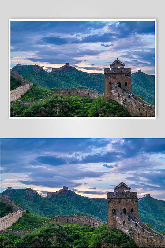气势恢弘长城名胜古迹摄影图片