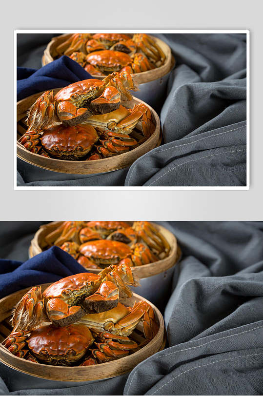 清蒸螃蟹大闸蟹餐饮图片