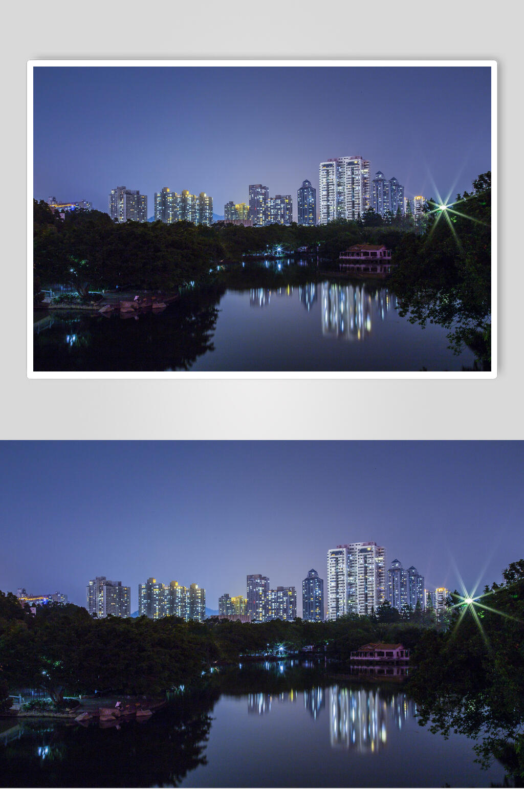 夜景深圳城市高清图片素材